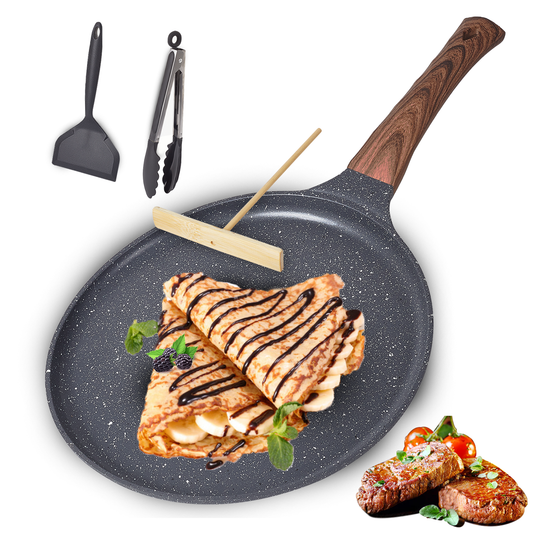 AOSION Crepe Pan,Dosa Pan Non Stick