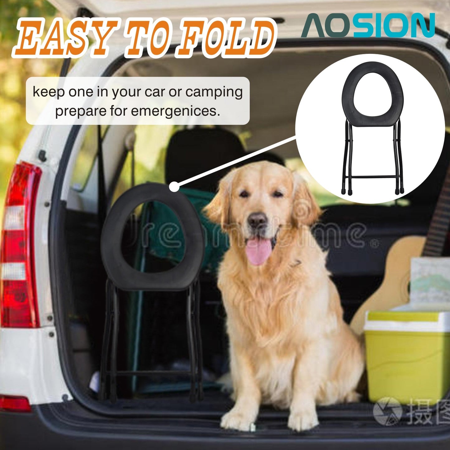 AOSION Portable Toilet for Camping