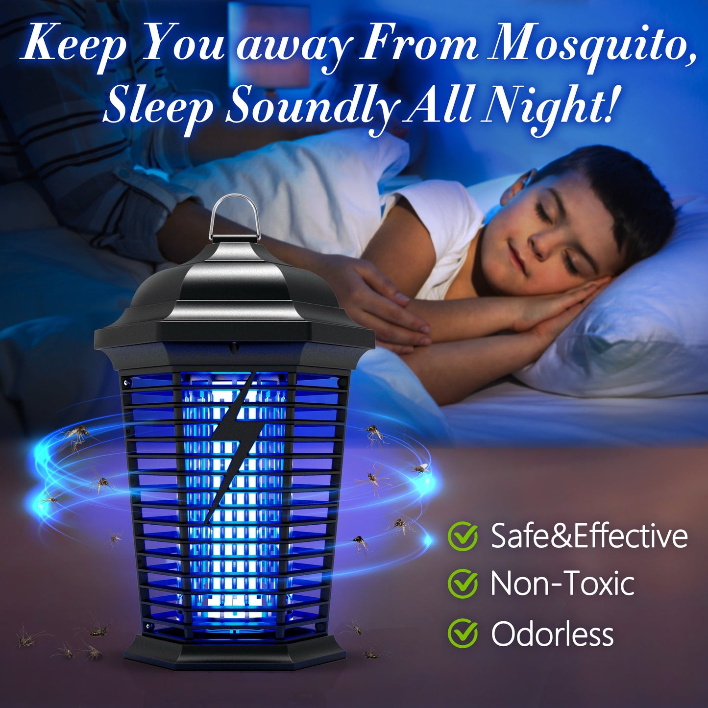 AOSION Electric Bug Zapper for Indoor& Outdoor